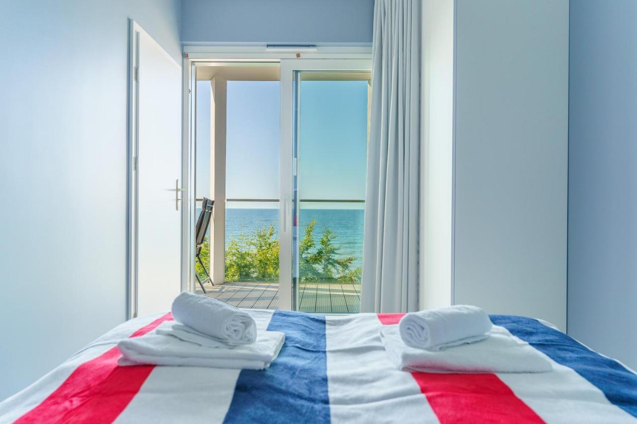 Apartament Kapitanski Z Widokiem Na Morze 4 Pietro - By Perlowa Przystan Rent Sianozety Εξωτερικό φωτογραφία