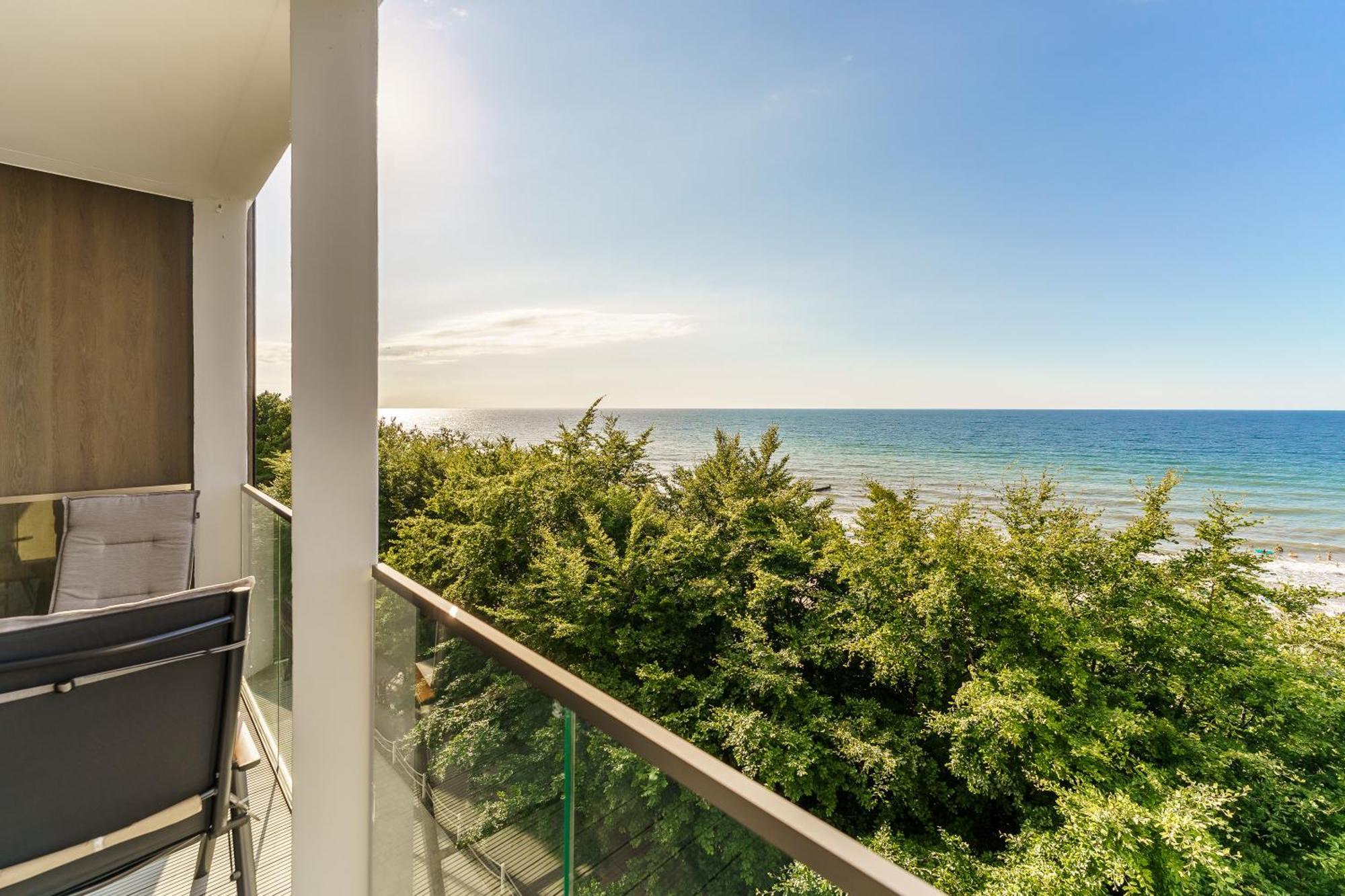 Apartament Kapitanski Z Widokiem Na Morze 4 Pietro - By Perlowa Przystan Rent Sianozety Εξωτερικό φωτογραφία