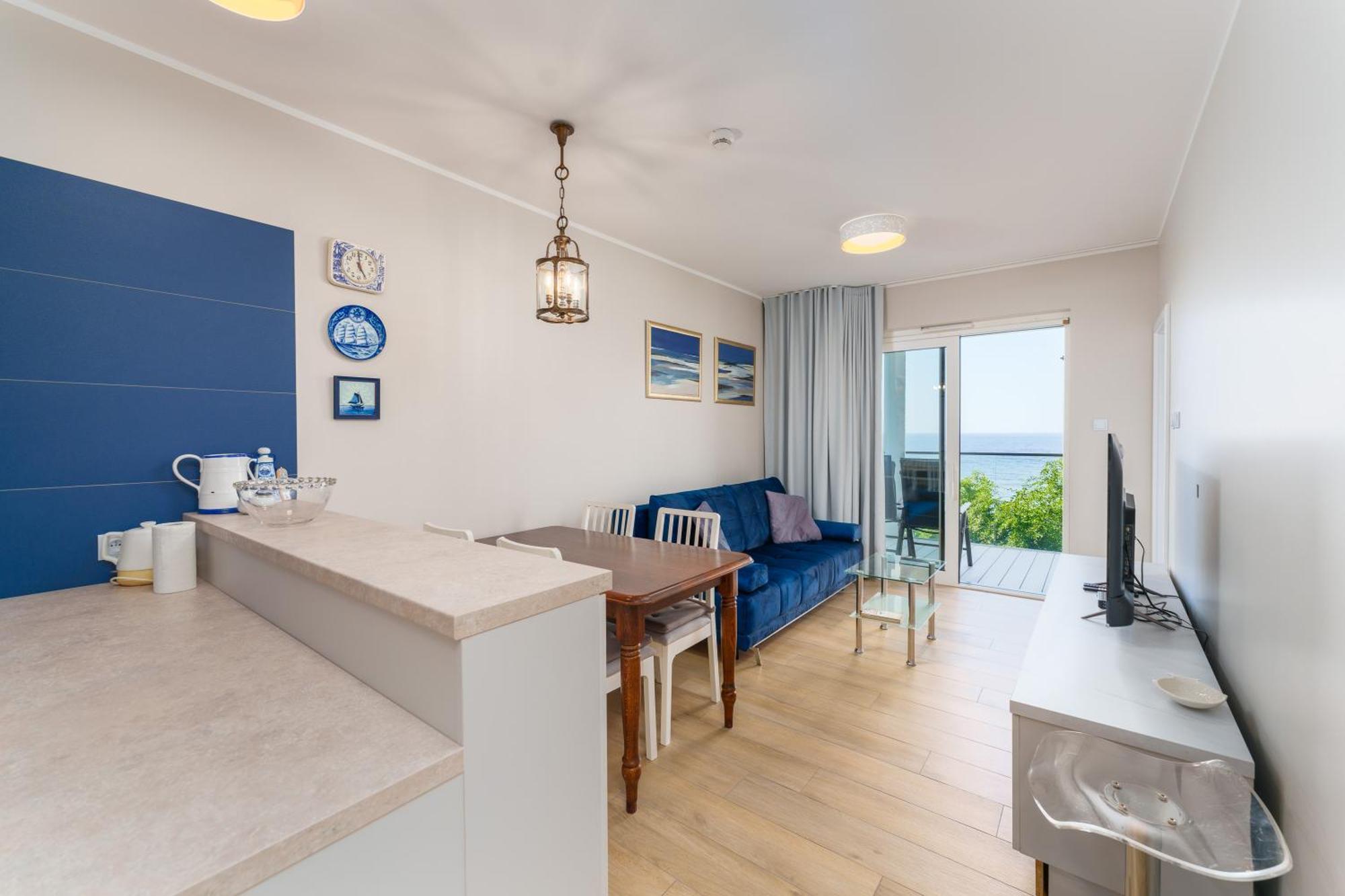 Apartament Kapitanski Z Widokiem Na Morze 4 Pietro - By Perlowa Przystan Rent Sianozety Εξωτερικό φωτογραφία